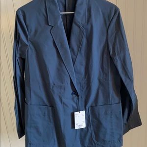 🆕 Uniqlo long tailored jacket. Blue. Size M.